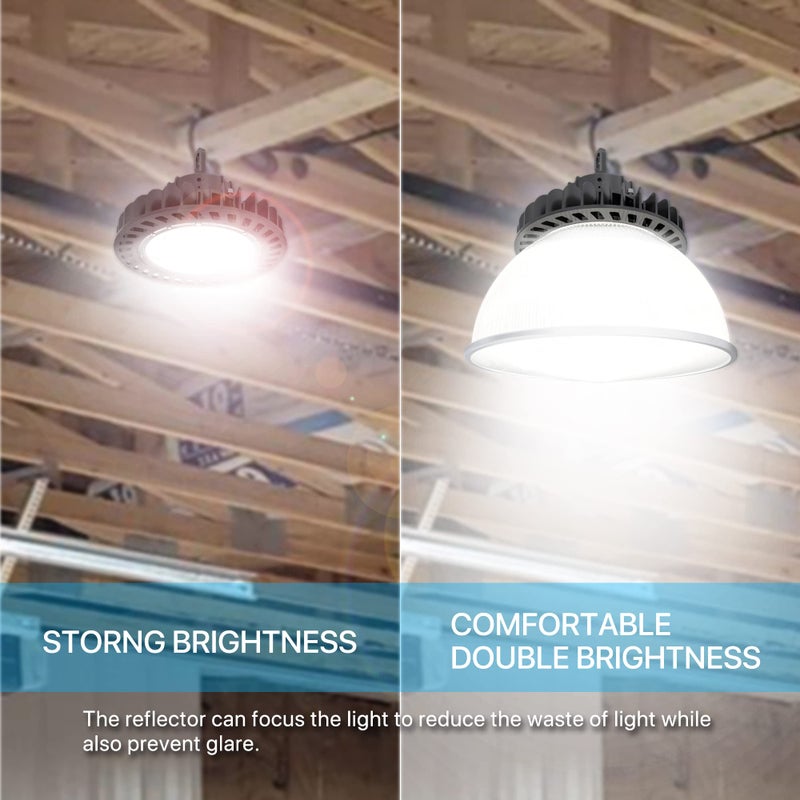 HYPERLITE 60 Degree PC Reflector ONLY for Hero Series LED High Bay Light (Clear with Cover) 2-Pack - Image 2